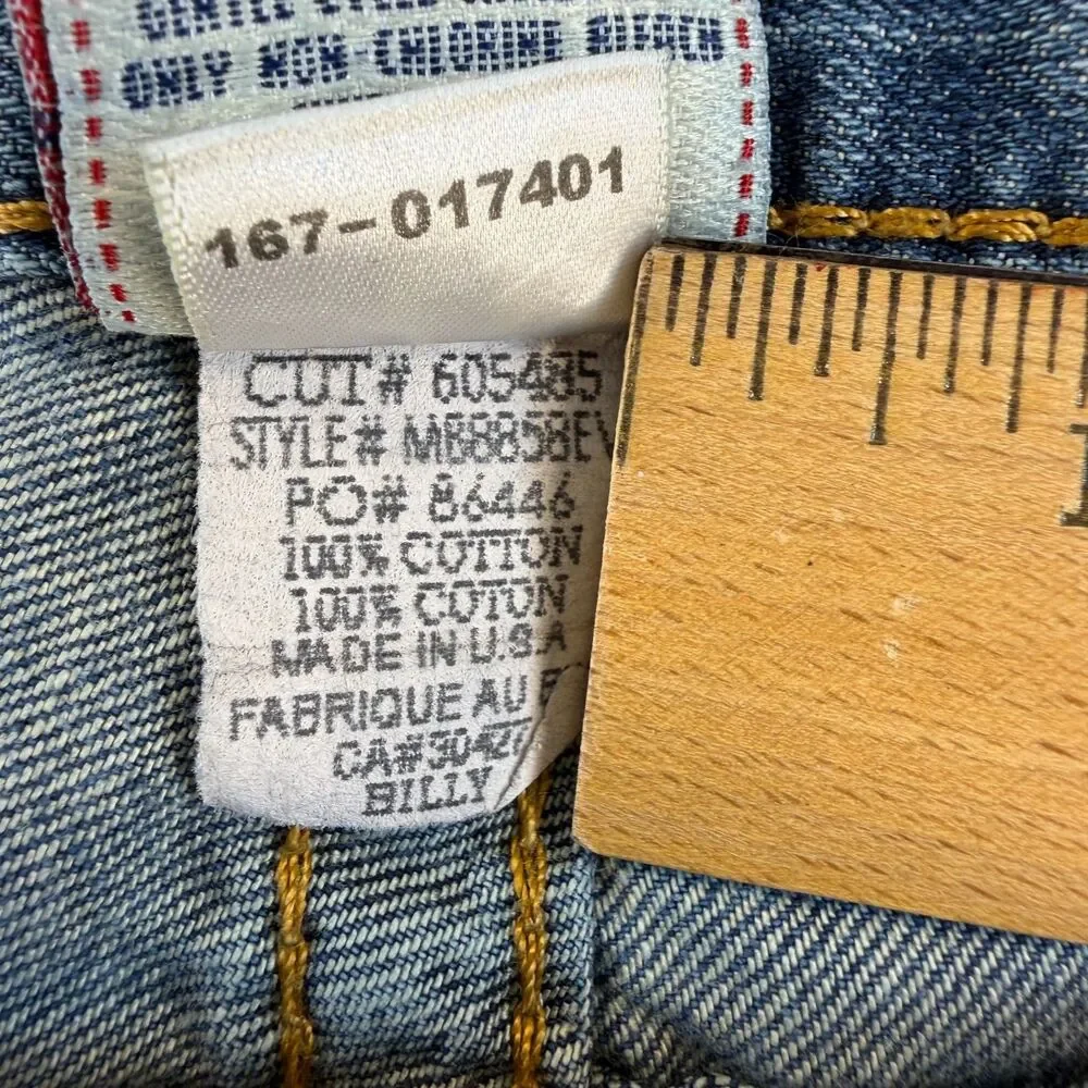 True Religion Billy Bootcut Jeans Mens 38 Blue Made USA 100% Cotton